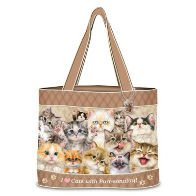 Buy Kayomi Harai Cats With Purr-sonality Women's Quilted Tote Bag