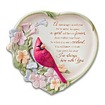 Buy Cardinal Messenger From Heaven Heart-Shaped Heirloom Porcelain Collector Plate