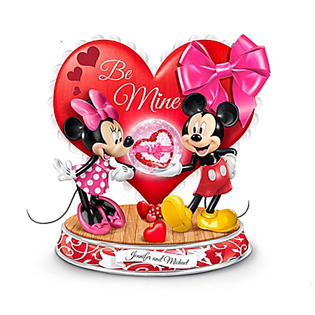 Disney Personalized Lighted Sculpture With Glitter Globe
