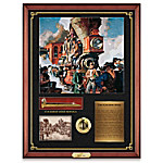 Buy Dean Cornwell The Golden Spike 150th Anniversary Framed Wall Decor With Commemorative Medallion & Fact Plaque