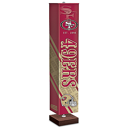 San Francisco 49ers NFL Floor Lamp With Foot Pedal Switch