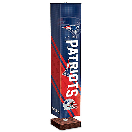 New England Patriots NFL Floor Lamp With Foot Pedal Switch