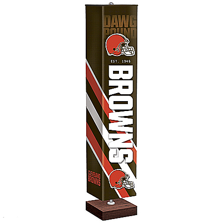Cleveland Browns NFL Floor Lamp With Foot Pedal Switch