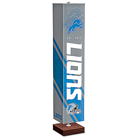 Detroit Lions NFL Floor Lamp With Foot Pedal Switch