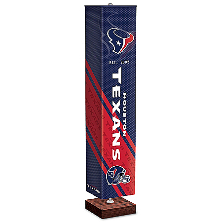 Houston Texans NFL Floor Lamp With Foot Pedal Switch