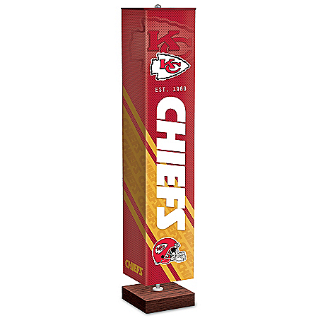 Kansas City Chiefs NFL Floor Lamp With Foot Pedal Switch