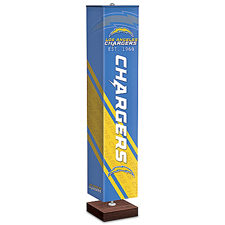 Los Angeles Chargers NFL Floor Lamp With Foot Pedal Switch