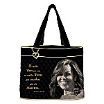 Buy Michelle Obama Women's Quilted Tote Bag With Heart-Shaped Charm