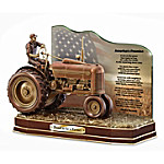 Buy The American Farmer Cold-Cast Bronze Tractor Tribute Sculpture With Poem