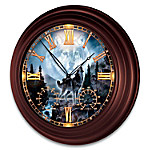 Buy Al Agnew Majestic Presence Wolf-Themed Outdoor Illuminated Atomic Wall Clock