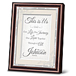 Buy This Is Us Personalized Poem Frame With Mahogany Finish