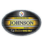 Buy Pittsburgh Steelers Personalized NFL Outdoor Welcome Sign