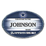 Buy Dallas Cowboys Personalized NFL Outdoor Welcome Sign