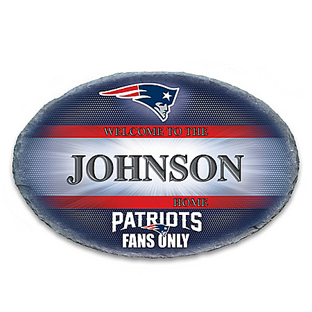 New England Patriots Personalized NFL Outdoor Welcome Sign