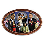Buy President Barack Obama 10th Anniversary Oval-Shaped Framed Collector Plate