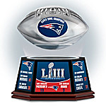 Buy New England Patriots Super Bowl LIII Championship NFL Levitating Football Sculpture