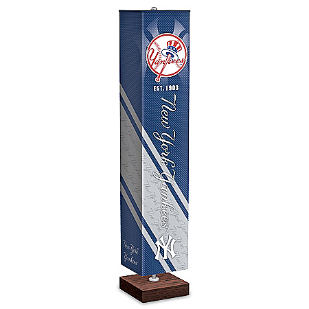 New York Yankees MLB Floor Lamp With Foot Pedal Switch