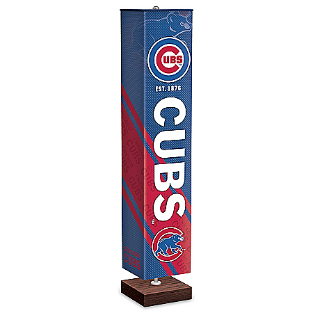 Chicago Cubs MLB Floor Lamp With Foot Pedal Switch