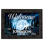 Buy Al Agnew Call Of The Wilderness Wolf-Themed Personalized Non-Slip Outdoor Welcome Mat
