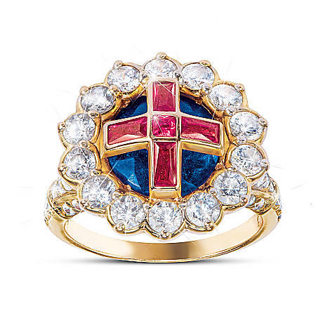 Queen Elizabeth II-Inspired Royal Coronation Diamonesk Ring