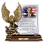Buy President Barack Obama Heirloom Hand-Cast Bronze-Tone Eagle Tribute Sculpture With Inspirational Quote