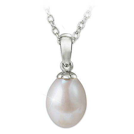 Cultured Pearl Necklace Plays Your Message For Your Daughter
