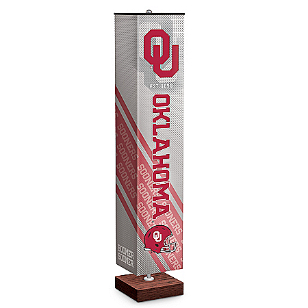 University Of Oklahoma Sooners Floor Lamp With Foot Pedal Switch