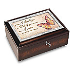 Buy Wings Of Hope Butterfly-Themed Heirloom Music Box Lined In Black Velvet