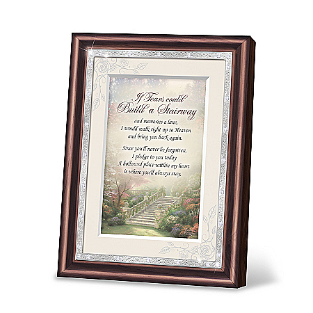 Thomas Kinkade If Tears Could Build A Stairway Heirloom Poem Frame