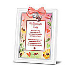 Buy Granddaughter, You're Cute As A Bug Personalized Poem Frame With Classic White-Finished Frame & Charms