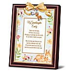 Buy Granddaughter, You're My Little Deer Personalized Poem Frame With Classic Walnut-Finished Frame & Charms