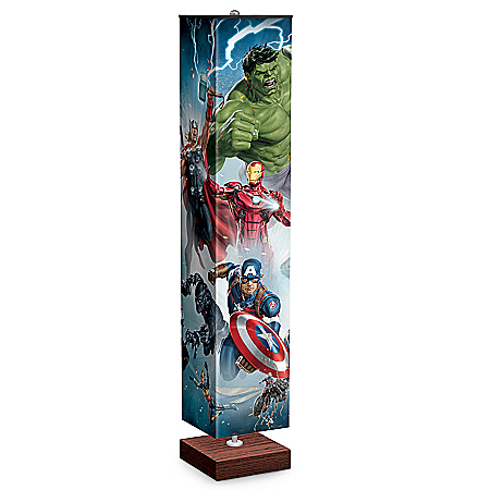 MARVEL Avengers Floor Lamp With Foot Pedal Switch