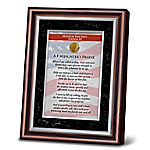 Buy A Firefighter's Prayer Personalized Religious Poem With Mahogany-Finished Frame