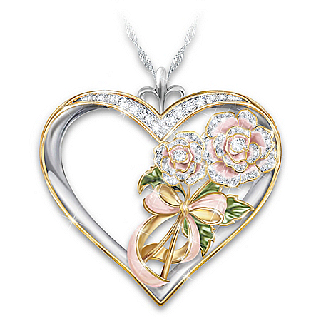 Mother Remembrance Pendant Necklace With 18K-Gold Plating