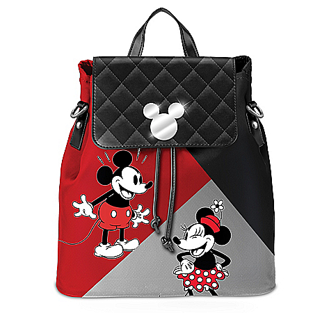 Disney Mickey Mouse & Minnie Mouse Convertible Backpack