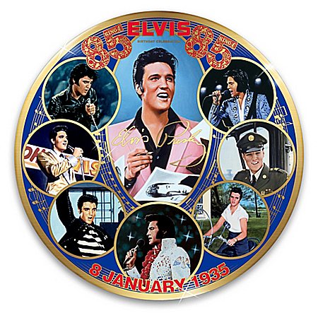 Elvis Presley 85th Birthday Porcelain Collector Plate