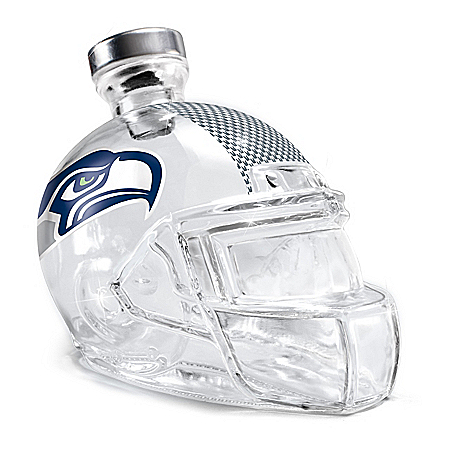 Seattle Seahawks Glass Helmet Decanter