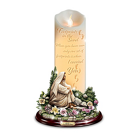 Greg Olsen I Am With You Always Sculpted Flameless Candle