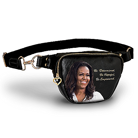 Michelle Obama Belt Bag With Inspirational Message