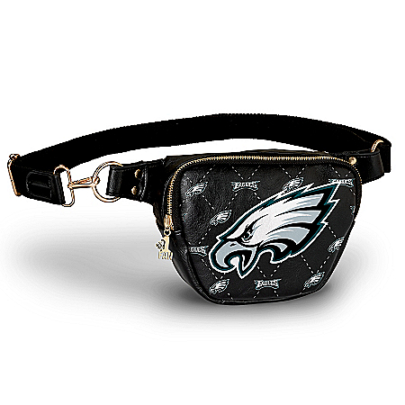Eagles Belt Bag With #1 Fan Charm & Adjustable Strap