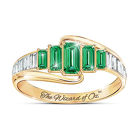 THE WIZARD OF OZ Emerald City Diamonesk Ring