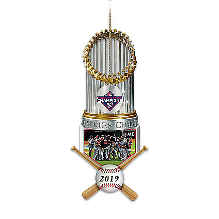 2019 MLB World Series Champions Washington Nationals Trophy Ornament