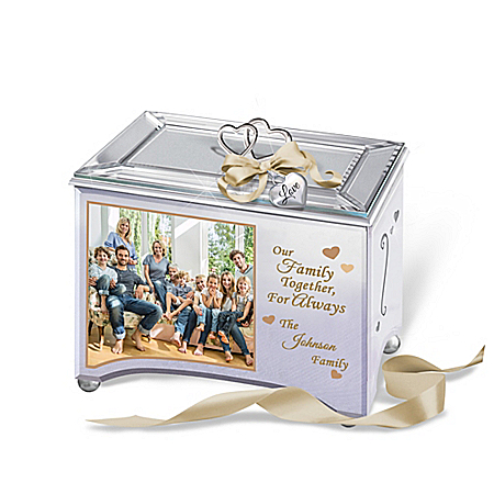 Personalized Family Music Box With Family Photo And Name