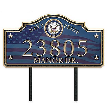 Military Personalized Address Sign: Choose Your Branch