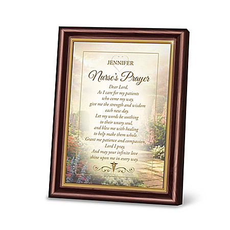 Thomas Kinkade Nurse’s Prayer Personalized Framed Prayer