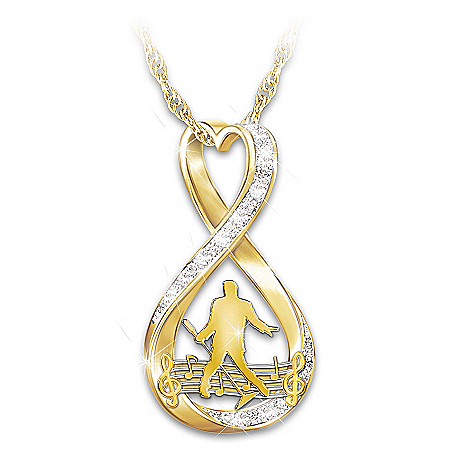 Elvis Forever 18K Gold-Plated Infinity Pendant Necklace