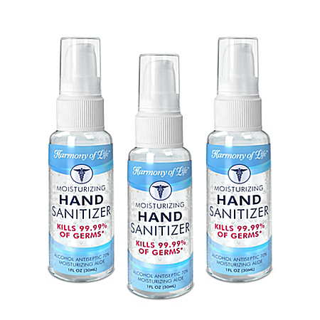 Moisturizing Hand Sanitizer Set Kills 99.9% Of Germs