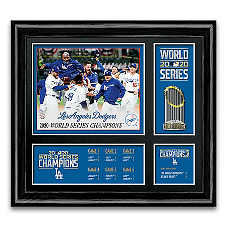 Dodgers 2020 World Series Champions Framed Wall Decor