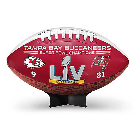 Tampa Bay Buccaneers Super Bowl LV Leather Football