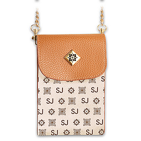 Beige Crossbody Bag Personalized With Initials